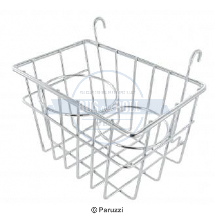 storage-basket-with-cup-holders-chrome